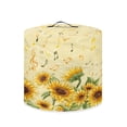 thumbnail image 2 of Xoenoiee Round Electric Pressure Cooker Cover Sunflower Music Note Print Kitchen Appliance Cover with Top Handle Dust Cover for Slow Cooker Air Fryer Rice Cooker, 8 qt, 2 of 6