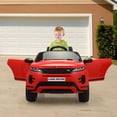 thumbnail image 7 of TOBBI 12V Kids Electric Licensed Land Rover Ride On Toy Car, Red, 7 of 7