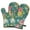 Pioneer Flower Floral, variant on Cute Oven Mitts,Pioneer Flower Floral Print Pattern Oven Mitt 2-Pack Set,Kitchen Gloves for Oven,Heat Resistant Oven Mitts 7.7"x12"