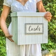 thumbnail image 3 of Rustic Wood Card Box, 3 of 8