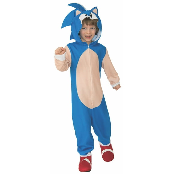 Sega Sonic le Hérisson Enfant Costume Enfants à Capuche Surdimensionné Combinaison SM-LG