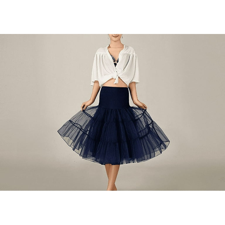 GYUJNB Women’s 50s Petticoat Vintage Tulle Plus Size Petticoat 