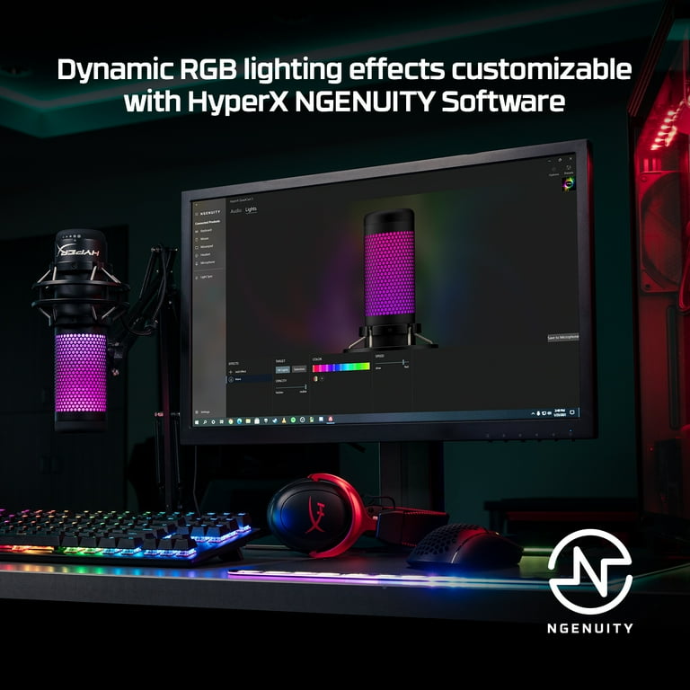 HyperX QuadCast S RGB USB Condenser Microphone - PC Mike