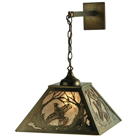 Meyda Tiffany 10134 Two Light Up Lighting Table Lamp From The Hex Diamond Collection -