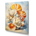 thumbnail image 2 of Designart "Colorful Seashells in Cubist Style" Animals Canvas Print, 2 of 5