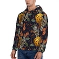 thumbnail image 2 of Hoodies for Men - halloween pumpkin background Long Sleeve Comfrt Men'S Fashion Hoodies & Sweatshirts, Sweatshirts for Men Hoodies Pullover Clothing Clothes with Pouch, 2 of 7