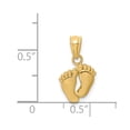 thumbnail image 2 of 14k Small Feet Pendant in 14k Yellow Gold, 2 of 3