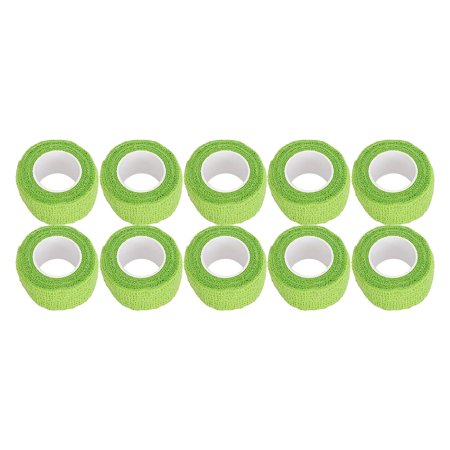 10pcs Tattoo Grip Tape,Cohesive Tattoo Handle Elastic Bandage Portable Tattoo Grip Cover Wrap for Tattoo Machine(Green)