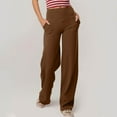 thumbnail image 5 of Wide Leg Pants Woman High Waist Yoga Pants Tummy Control Workout Leggings with Pockets Stretch Loose, 5 of 6
