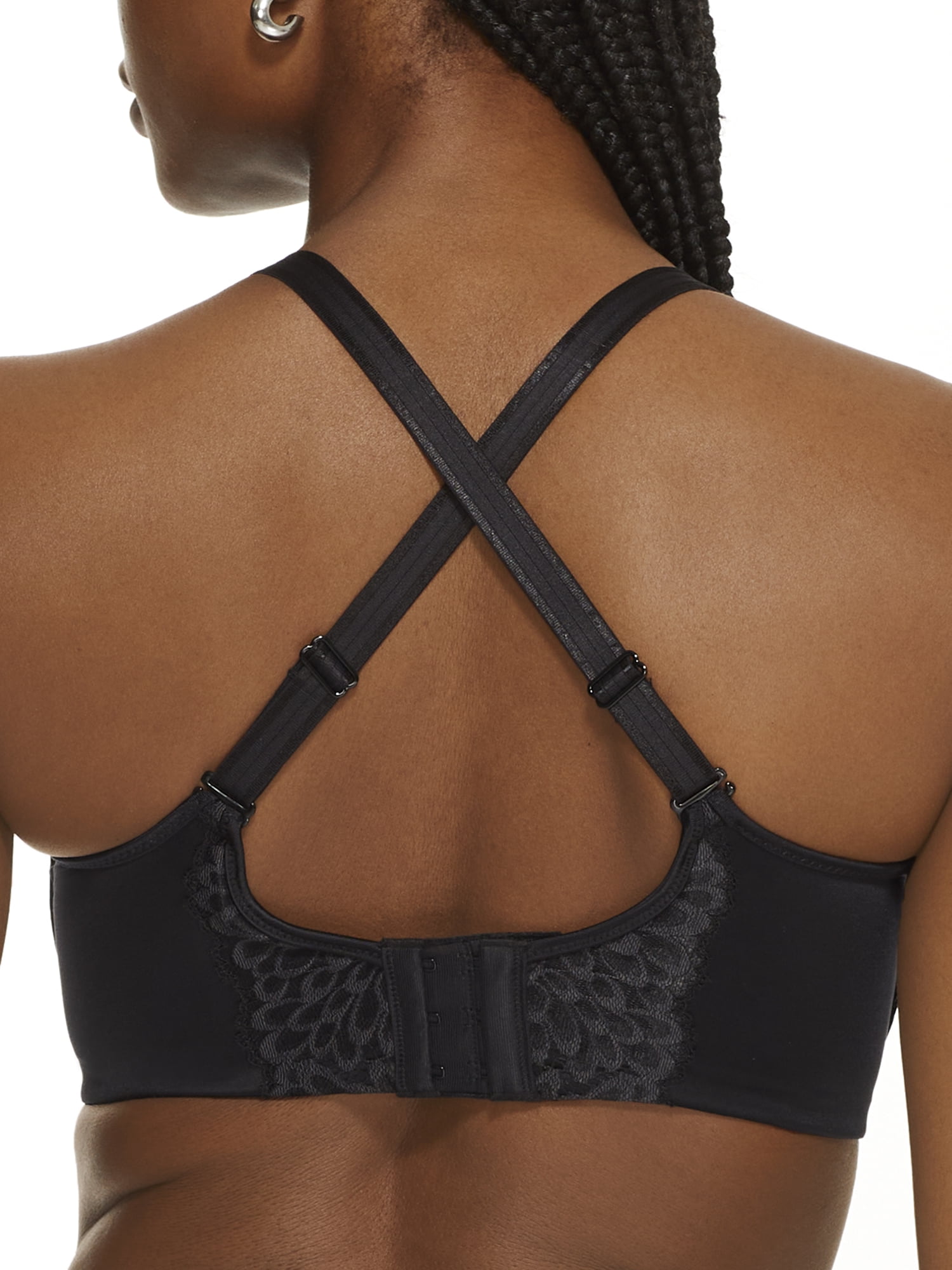 Women's Bali DF3390 One Smooth U Full Coverage Dreamwire Bra (Black 36C)