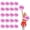 Rose red+white, variant on 20 Pcs Cheerleading Pom Poms,with Straight Handle Style Cheerleading Handheld Squad Pompoms for Sports Team Cheer Spirit