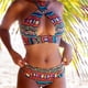 thumbnail image 2 of Elegante conjunto de bikini estampado sin mangas de una pieza para mujer Traje de baño Push-Up Traje de baño acolchado Traje de baño Ropa de playa OAVQHLG3B Store lin121212, 2 of 4