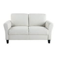 thumbnail image 2 of Lifestyle Solutions Alexa Loveseat with Rolled Arms, Oyster Fabric, 2 of 9