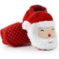 thumbnail image 4 of Christmas Baby Booties, Cozy Fleece Infant Girl Boy Slippers, Soft Baby Shoes with Gripper Soles, Winter Warm Infant Newborn Crib Sock Shoes First Walkers Birthday Shower Gift, 4 of 7