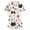 Beige-A#8321, variant on Cartoon Animal Print Scrub Top for Woman S-5XL Plus Size Nurse Uniform with Pocket V Neck Short Sleeve Scrubs Top