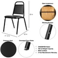 thumbnail image 3 of Hampden Furnishings Stella Collection Stackable Banquet Chair, Black, Pack of 2, 3 of 7