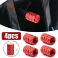 thumbnail image 1 of 4Pcs Aluminium Roue Pneu Valve Tiges Air Poussière Couvre Vis Bouchon Accessoires, 1 of 12
