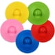 thumbnail image 1 of Tapas de taza de silicona - Tapa de taza circular Juego de 5： Tapa de taza hermética a prueba de polvo - Tapas de taza caliente / Portacuchara - Tapas de taza de bebida de silicona Colores brillantes brillar Electrónica, 1 of 5