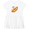 thumbnail image 3 of Inktastic All-american Hot Dog Girls Baby Dress, 3 of 5