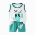 thumbnail image 4 of Gerichy Toddler Boy Clothes Summer Outfits Cotton Short Sleeve T-Shirt & Shorts Set 0 6 12 18 24 Months 2T 3T Baby Boys Outfit, 4 of 7