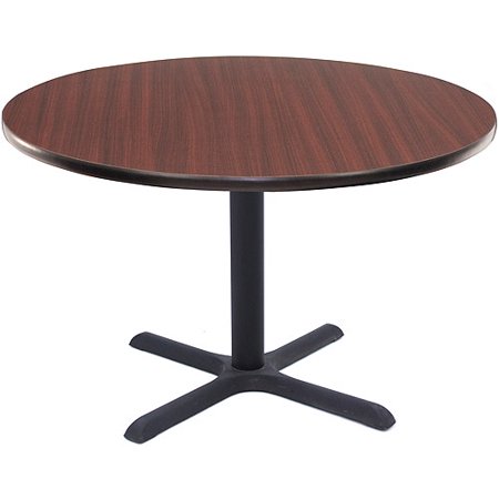 Regency 42" Round Lunchroom Table with Metal "X" Base - Walmart.com