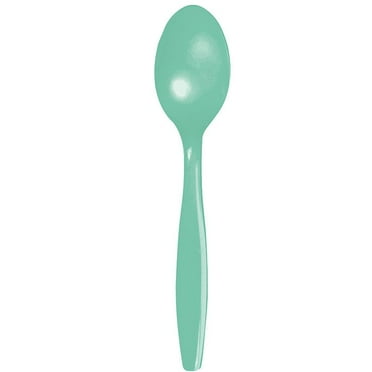 Green Fork Knife And Spoon Set - Plastic | Package Of 24 - Walmart.com