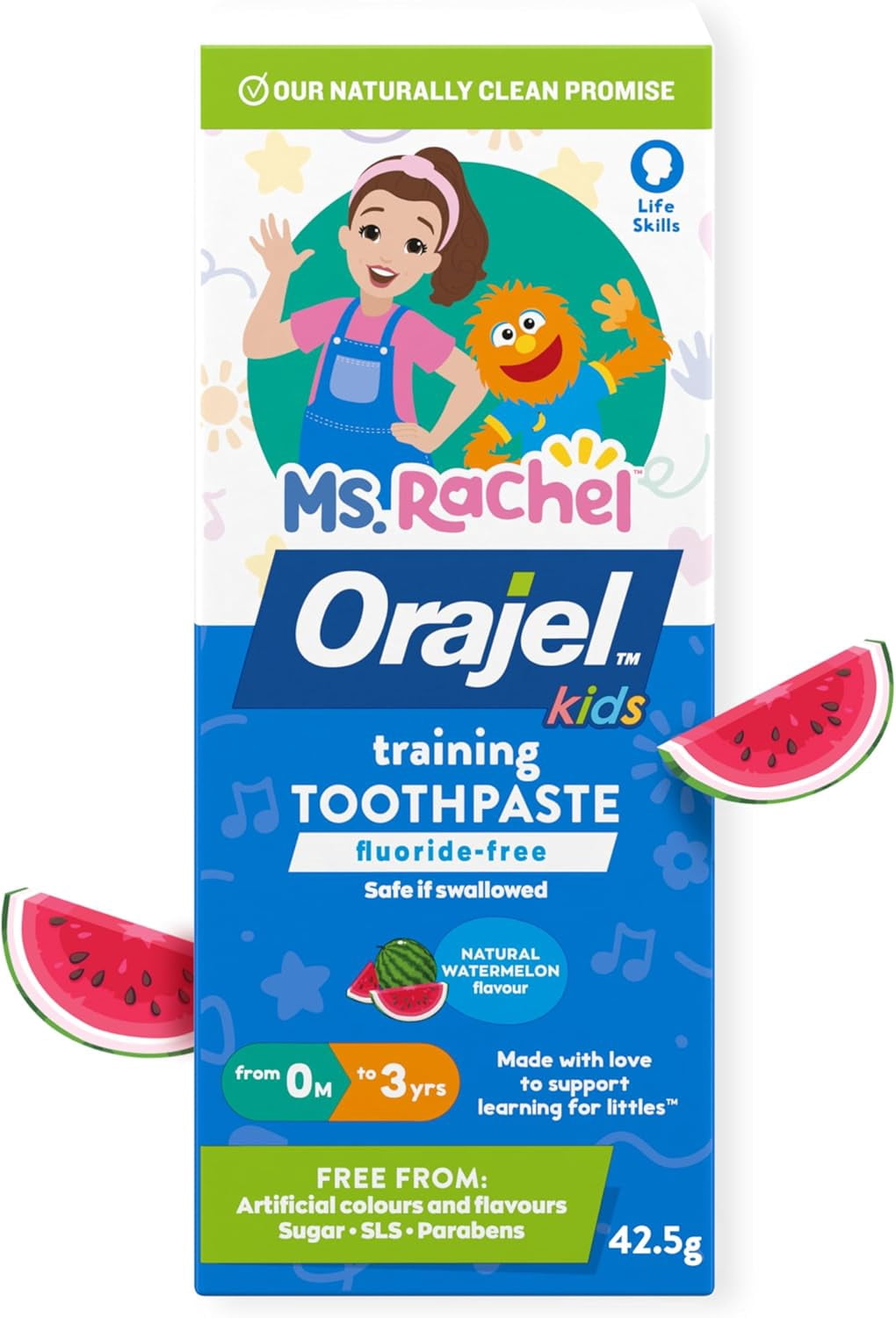 Orajel Kids Ms. Rachel Fluoride-Free Training Toothpaste for Infant ...