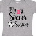 thumbnail image 4 of Inktastic My 1st Soccer Season Girls Baby Bodysuit, 4 of 5