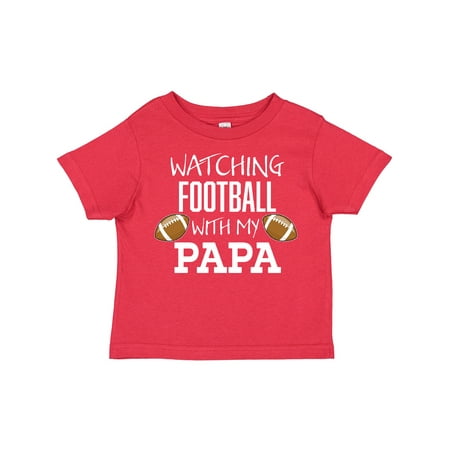 

Inktastic Watching Football with My Papa Gift Toddler Boy or Toddler Girl T-Shirt