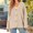 Khaki, variant on Casual Work Outfits for Women Oversized V Neck Long Sleeve Sweater Cardigan Button up Loose Womens Sweatshirts Fall and Winter for Coffee Date Sweater Gray M