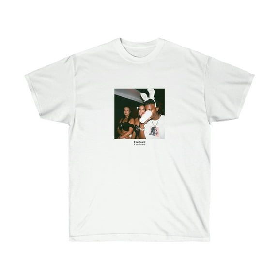 Playboy Carti Tee with #CashCarti Print - 100% Cotton Classic Fit Aesthetic T-shirt