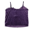 thumbnail image 2 of bar III Womens Scalloped Cami Tank Top, Purple, Small, 2 of 2