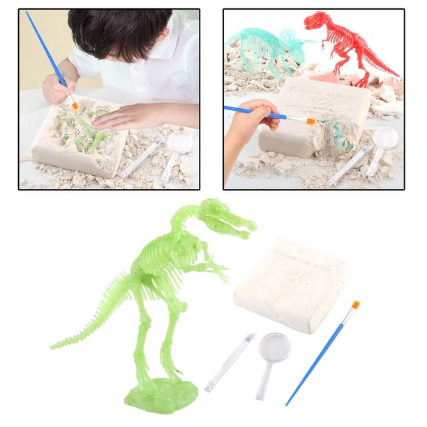 Kit de Ciencia para Niños Excavación de Fósiles Spinosaurus Perfecl Material Yeso y Plástico 17x3x10,5 cm