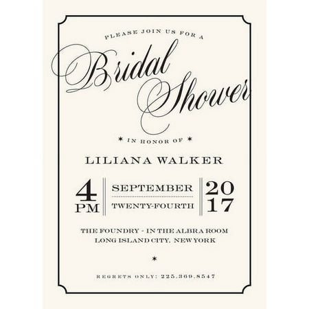Beautiful Shower Standard Bridal Shower Invitation