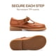 thumbnail image 5 of Zapatos DREAM PAIRS Bailarinas Mary Jane Marrón Talla 13, 5 of 7