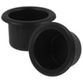 thumbnail image 5 of Soimiss 2Pcs Marine Cup Holder Black Plastic Sleek And Minimalist Beverage Holder, 5 of 8
