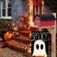 thumbnail image 3 of SM-XLHN Halloween Ghost House Flag 28x40 Inch Double Sided Outside, Spooky Yard Outdoor Decorative Flag, 3 of 6