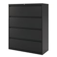 thumbnail image 3 of Hirsh Pro 42 inch Wide 4 Drawer Metal Lateral File Cabinet for Home and Office, Holds Letter, Legal and A4 Hanging Folders, Black, 3 of 6
