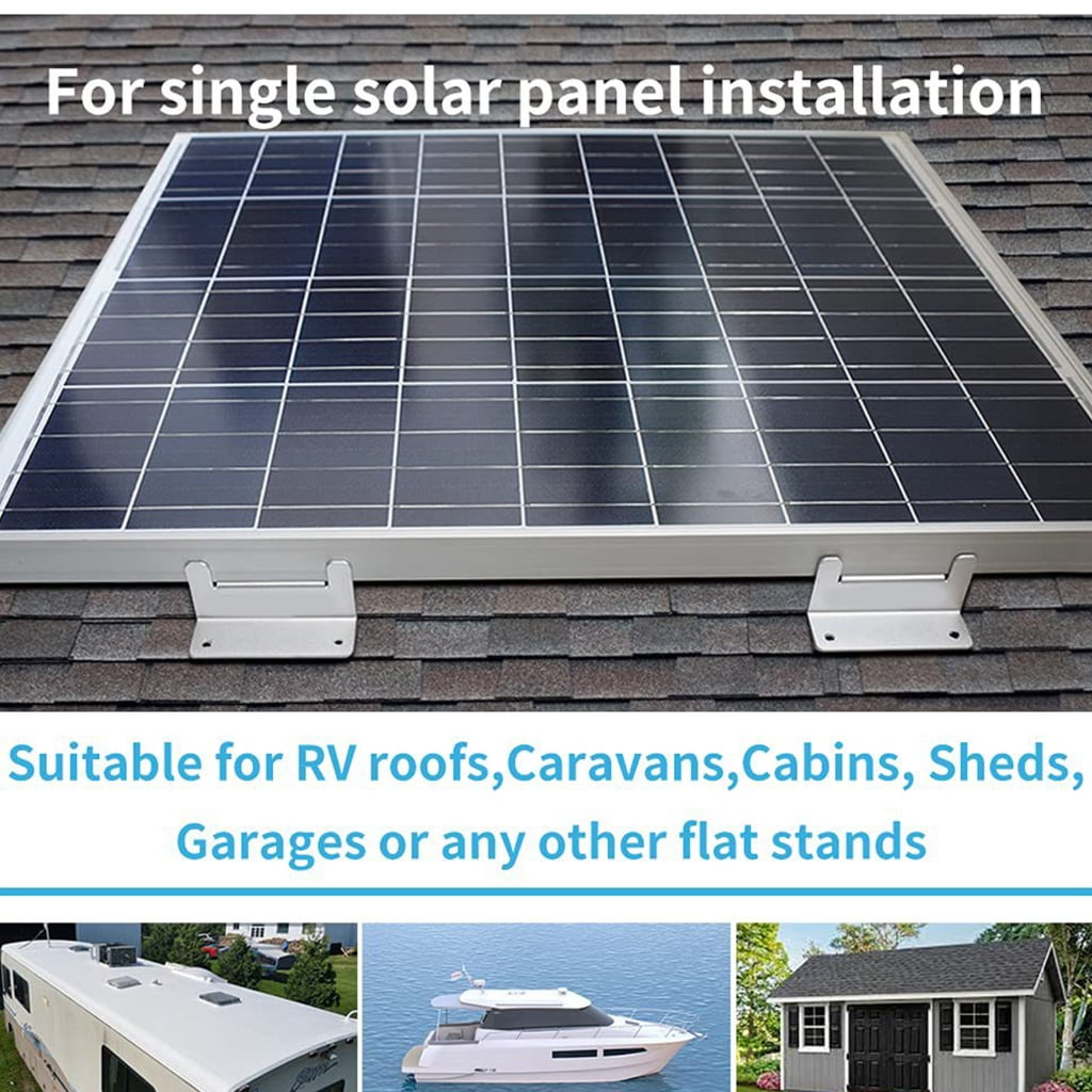 Metal Solars Panel Z Brackets Adjustable Angle Installation Hardware Durability