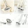 thumbnail image 3 of Urn Necklace for Ashes Cremation Jewelry America Football/Basketball Keepsake Urn Pendant Memorial Ash Urn Jewelry for Women Men with fill tool, 3 of 5