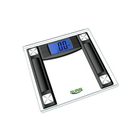 Gurin High Accuracy Digital Bathroom Scale with 4.3" Display and Step-On Technology