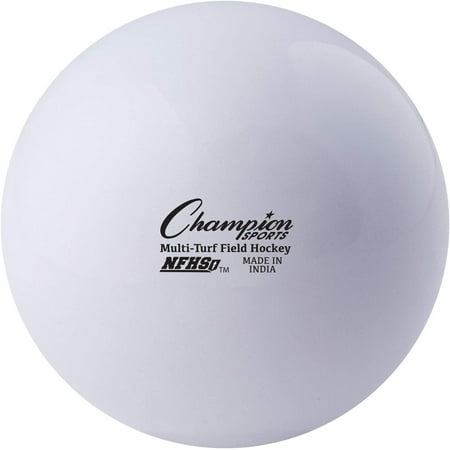 Champion Sports unisex adult Field Hockey Ball, White, Pack of 12, 2.75 D