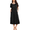 Black, variant on Womens House Dress Nightgown with Pockets Long Nightdress for Women