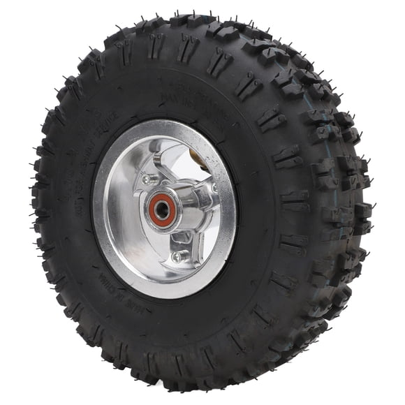 4 Inch Replacement Tire, 6PR High Stability Sturdy Easy Installation Pressure Resistant ATV Tire 4.10-4 for DIY Go Kart
