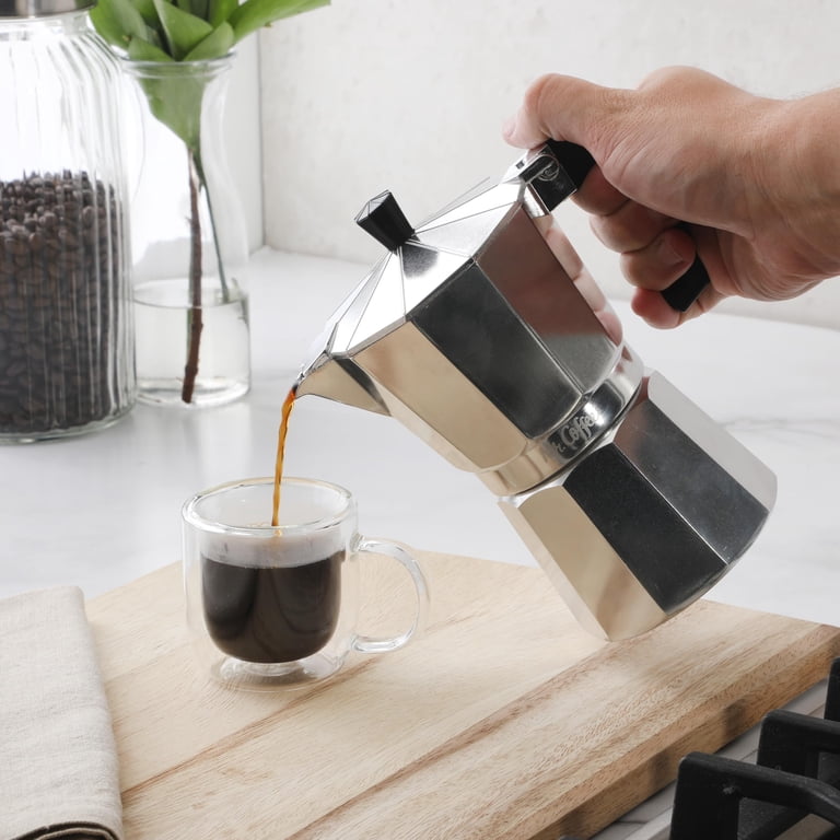 Mr. Coffee Brixia 6-Cup Stovetop Espresso Maker – Classic Italian