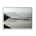 thumbnail image 4 of Stupell Industries Grey Mountain Peaks Lake Reflection Coastal Photography White Framed Art Print Wall Art, 4 of 5