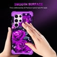 thumbnail image 6 of Casetego for Samsung Galaxy S23 Ultra 5G Case,Glow in The Dark Three Layer Heavy Duty Shockproof Protection Hard Plastic Bumper+Soft Silicone Case,Deep Rose, 6 of 7