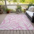 thumbnail image 6 of Addison Rugs Chantille Indoor/Outdoor Transitional Floral Pink Washable Rectangle Rug, 5' x 7'6", 6 of 6