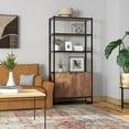 thumbnail image 2 of HOMCOM Armoire de Rangement avec 3 Étagères Ouvertes Placard pour Salon Chambre, 2 of 10