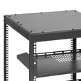 thumbnail image 3 of Adjustable Depth 12U Open Frame Server Rack, 4 Post AV Rack with Casters for IT Equipment, Wall Mount or Free Standing Network Rack for Routers Modems, 3 of 8
